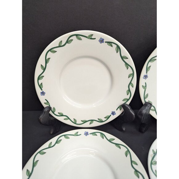 International Tableworks Terrace Blossoms 072-01 Replacement Saucers Set of 4 - Picture 2 of 11